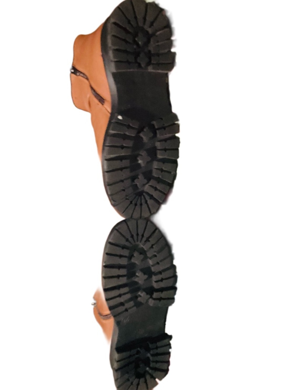 Miz Mooz Tan Moto Boots with Black Sole - Picture 3 of 10